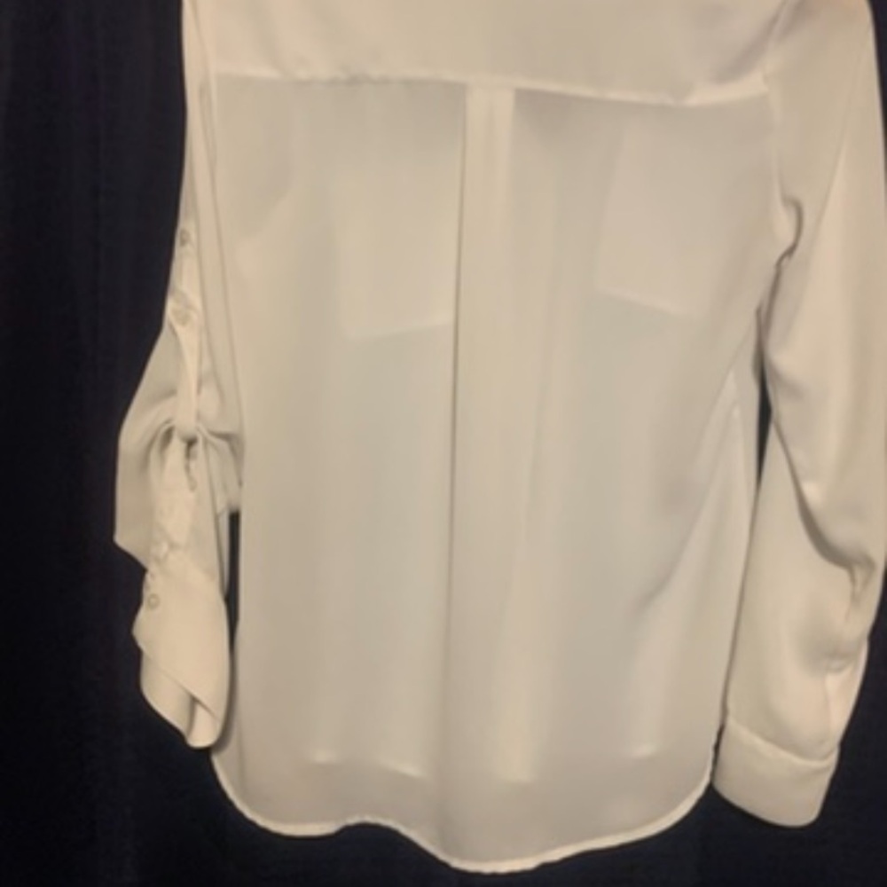 Express Portofino Classic White Blouse